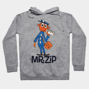 USPS Retro Mailman Design – Postal Worker Mr.zip Hoodie