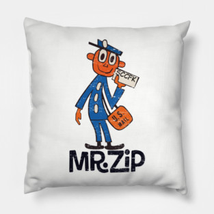 USPS Retro Mailman Design – Postal Worker Mr.zip Pillow