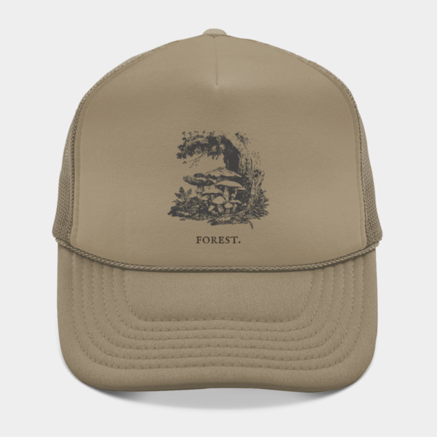 Forest Floor Mushrooms Vintage Fairytale Illustration by TuncGK