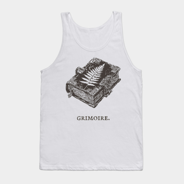 Ancient Grimoire Book of Spells Illustration Tank Top by TuncGK