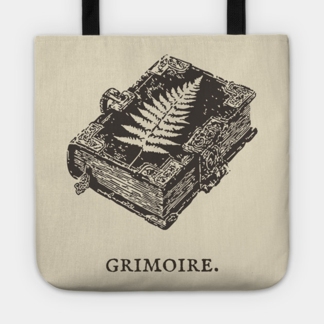 Ancient Grimoire Book of Spells Illustration Tote by TuncGK