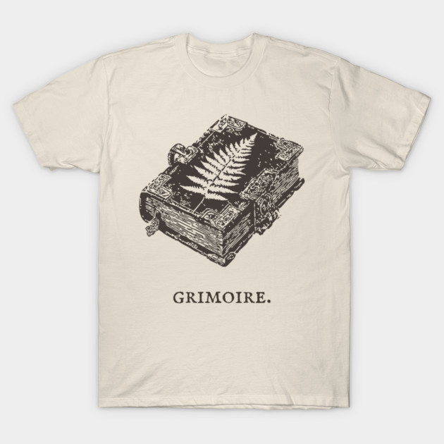Ancient Grimoire Book of Spells Illustration T-Shirt by TuncGK