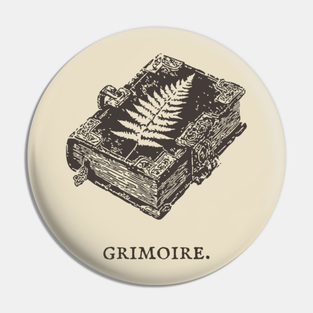 Ancient Grimoire Book of Spells Illustration Pin by TuncGK