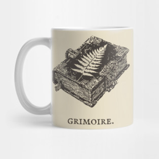 Ancient Grimoire Book of Spells Illustration Mug