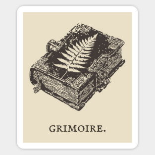 Ancient Grimoire Book of Spells Illustration Sticker