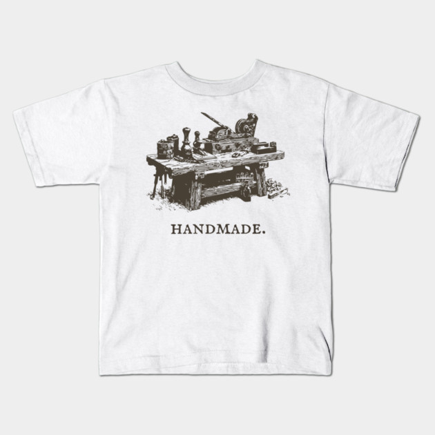 Vintage Woodworking Tools for the Craftsman Kids T-Shirt by TuncGK