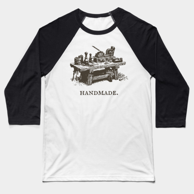 Vintage Woodworking Tools for the Craftsman Baseball T-Shirt by TuncGK