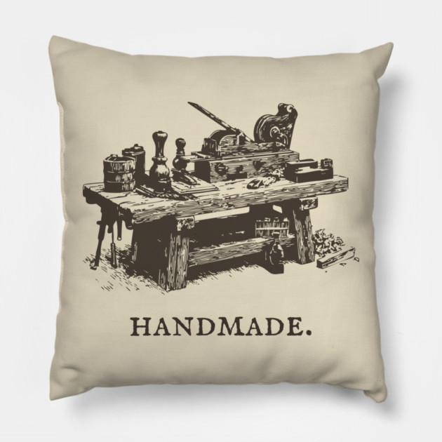 Vintage Woodworking Tools for the Craftsman Pillow by TuncGK