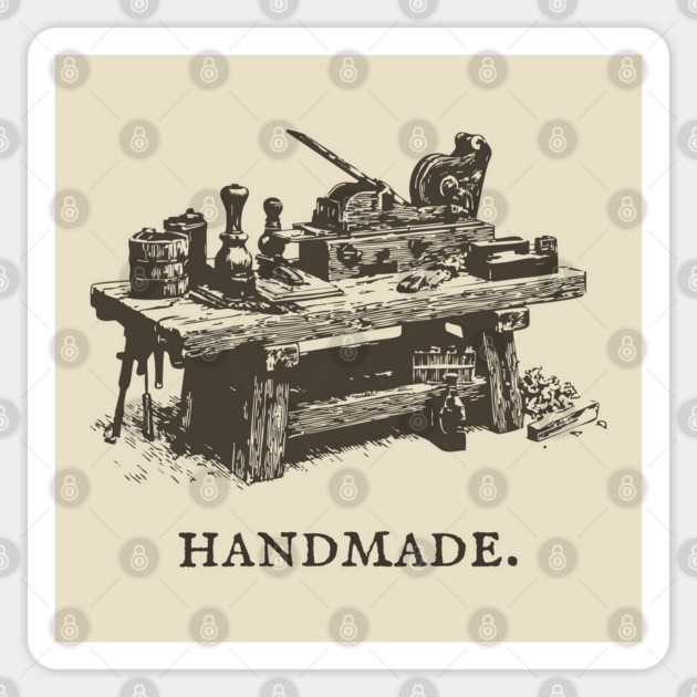 Vintage Woodworking Tools for the Craftsman Sticker by TuncGK