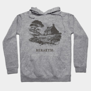 Hiraeth Welsh Word for Nostalgic Longing Illustration Hoodie