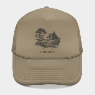 Hiraeth Welsh Word for Nostalgic Longing Illustration Hat