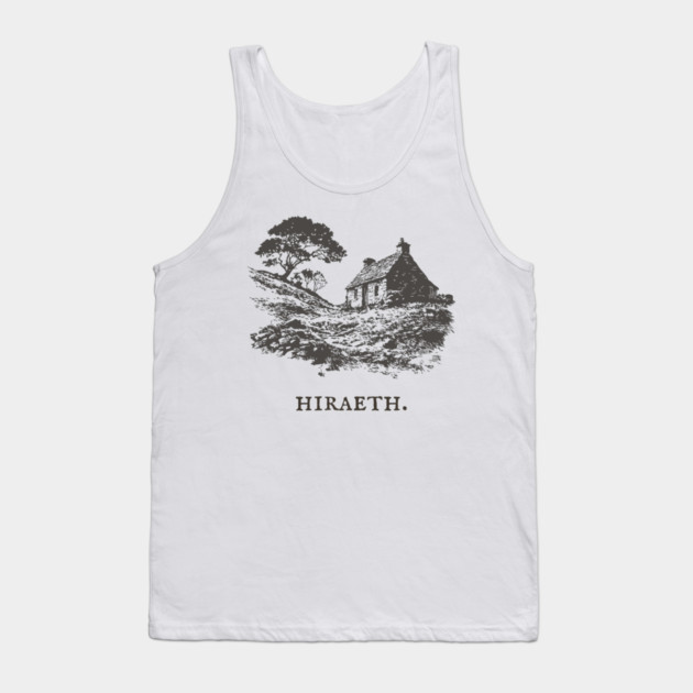 Hiraeth Welsh Word for Nostalgic Longing Illustration Tank Top by TuncGK