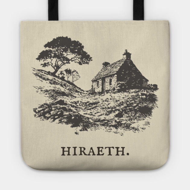 Hiraeth Welsh Word for Nostalgic Longing Illustration Tote by TuncGK