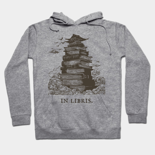 In Libris Tower of Books for the Scholar Hoodie by TuncGK
