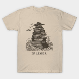 In Libris Tower of Books for the Scholar T-Shirt
