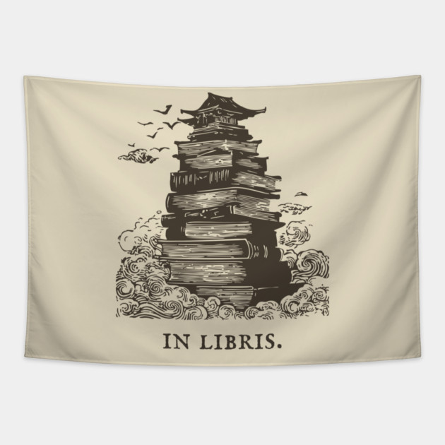 In Libris Tower of Books for the Scholar Tapestry by TuncGK