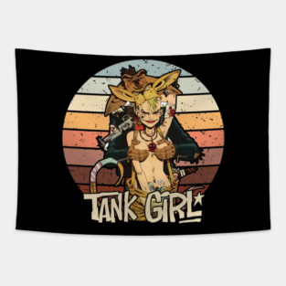 Tank Girl Vintage Tapestry