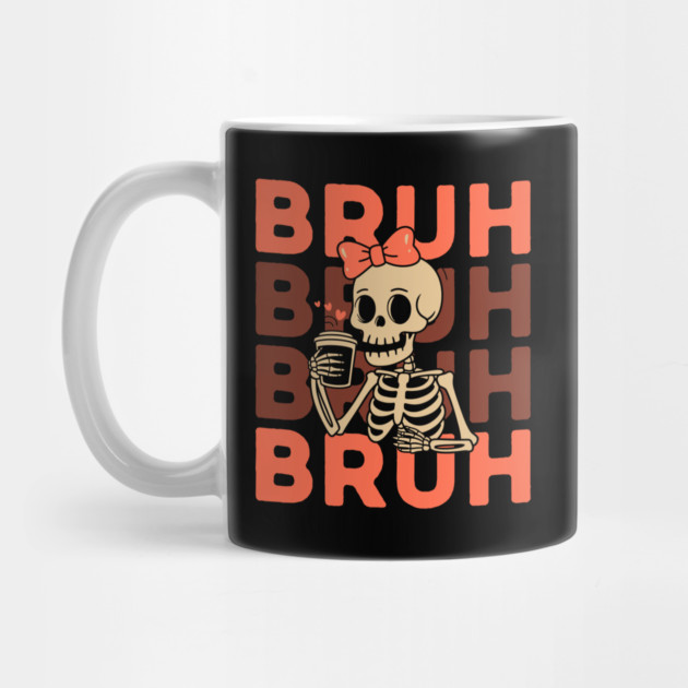 Cute Skeleton Girl Halloween by The WYLD Tribe