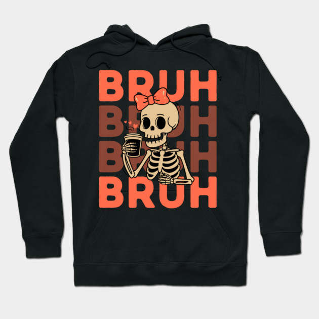 Cute Skeleton Girl Halloween Hoodie by The WYLD Tribe