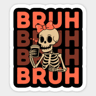 Cute Skeleton Girl Halloween Magnet