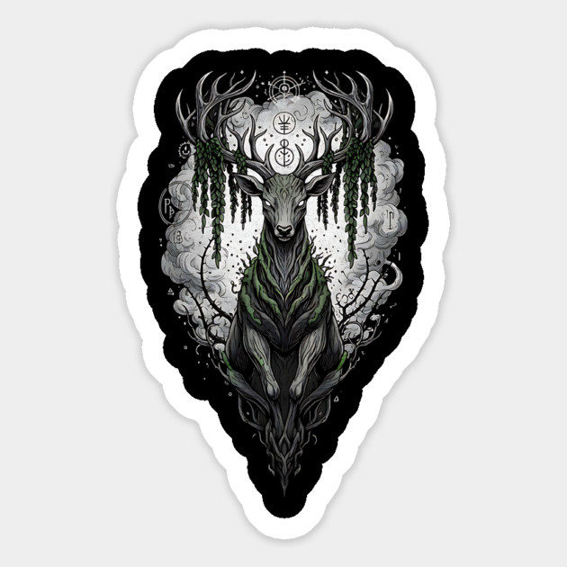 Majestic Horned Creature Magnet by Designed By Marty