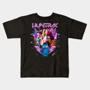 Huntrix Kpop Demon Hunters Saja Girls Kids T-Shirt