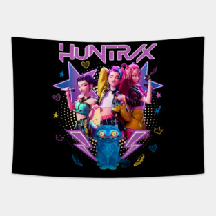 Huntrix Kpop Demon Hunters Saja Girls Tapestry