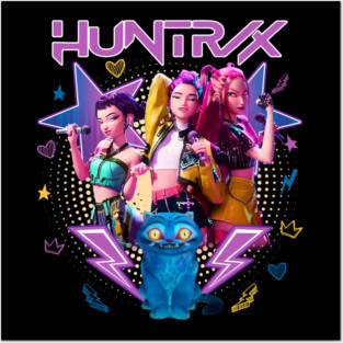 Huntrix Kpop Demon Hunters Saja Girls Posters and Art