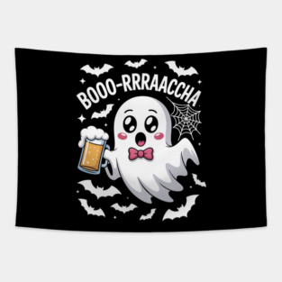 Funny Booo-Rrraaccha Borracha Party Halloween Tapestry