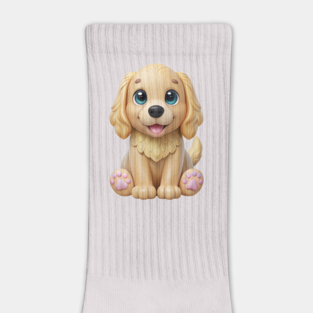 Golden Retriever Cocker Spaniel Mix Sticker – Cute Puppy Art by IamActiveDog