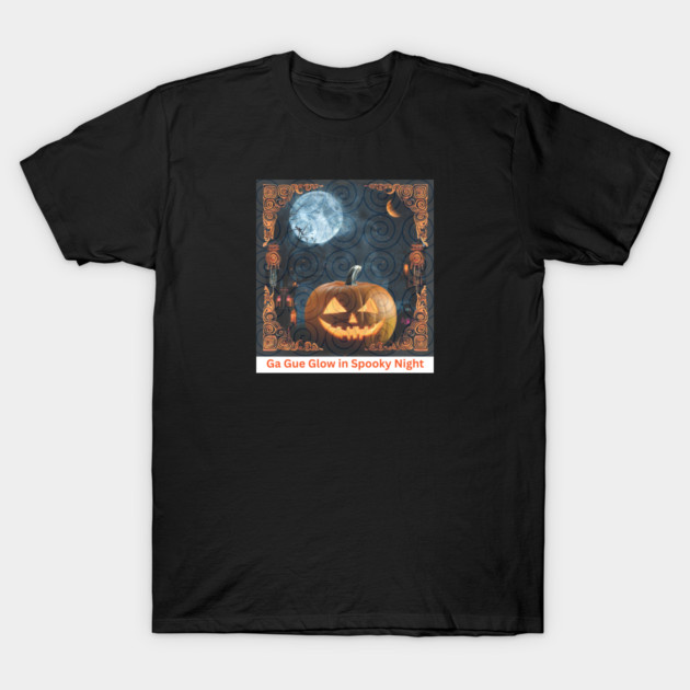 Ga Gue Glow in Spooky Night – Hmong Spiral Spirit Pumpkin T-Shirt by Pimcolle