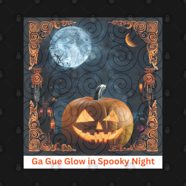 Ga Gue Glow in Spooky Night – Hmong Spiral Spirit Pumpkin by Pimcolle