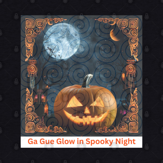 Ga Gue Glow in Spooky Night – Hmong Spiral Spirit Pumpkin by Pimcolle