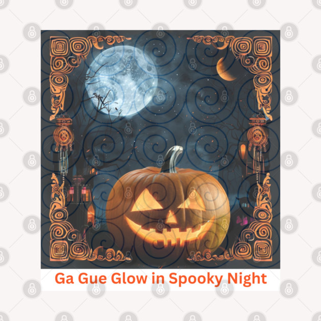 Ga Gue Glow in Spooky Night – Hmong Spiral Spirit Pumpkin by Pimcolle
