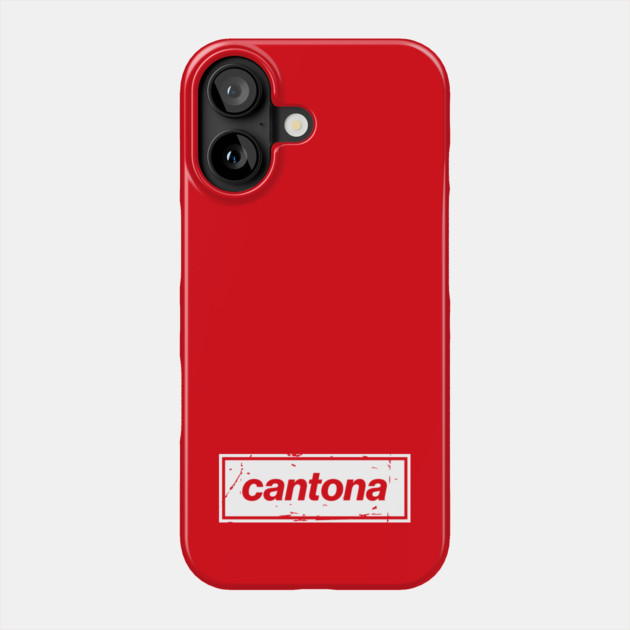 Cantona - The United Football Icon White Phone Case by Butter Creative