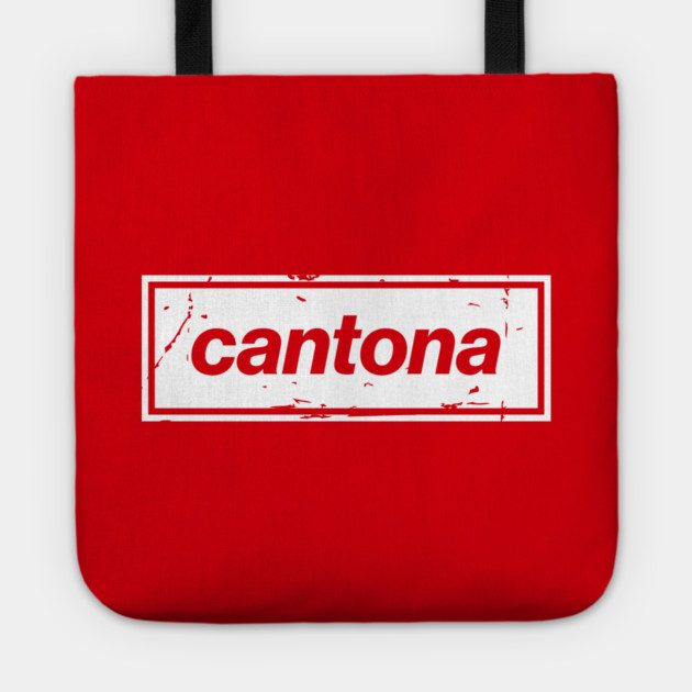 Cantona - The United Football Icon White Tote by Butter Creative