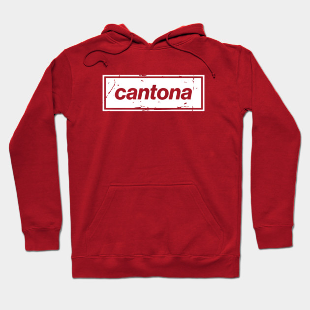 Cantona - The United Football Icon White Hoodie by Butter Creative