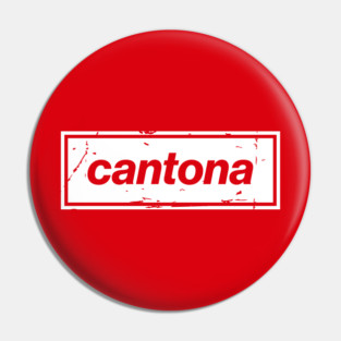 Cantona - The United Football Icon White Pin