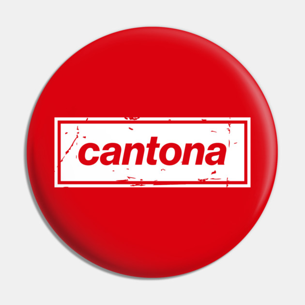 Cantona - The United Football Icon White Pin by Butter Creative