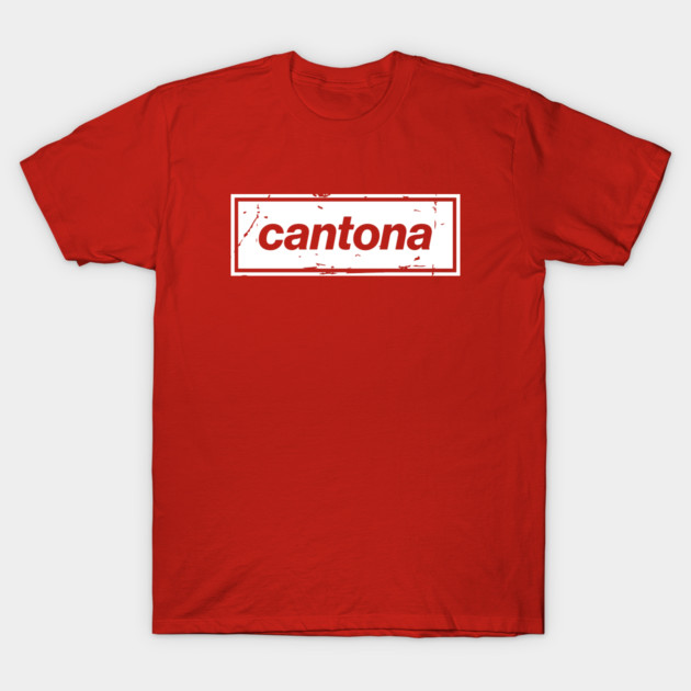 Cantona - The United Football Icon White T-Shirt by Butter Creative