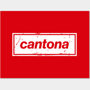 Cantona - The United Football Icon White Posters and Art