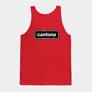 Cantona - The United Football Icon Black Tank Top