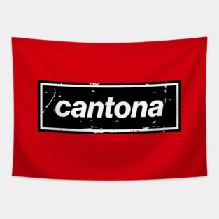 Cantona - The United Football Icon Black Tapestry