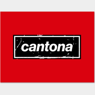 Cantona - The United Football Icon Black Posters and Art