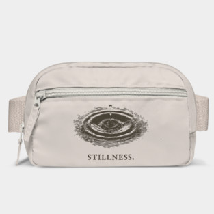 Meditative Stillness Water Ripple Illustration Bag