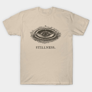 Meditative Stillness Water Ripple Illustration T-Shirt