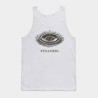 Meditative Stillness Water Ripple Illustration Tank Top