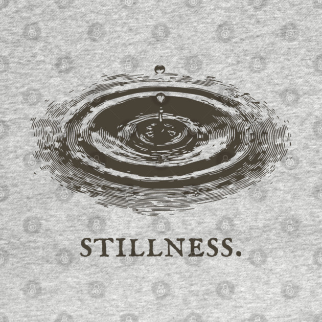 Meditative Stillness Water Ripple Illustration by TuncGK