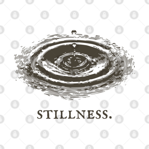 Meditative Stillness Water Ripple Illustration by TuncGK