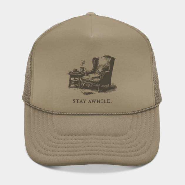 Cozy Reading Nook Invitation to Stay Awhile by TuncGK